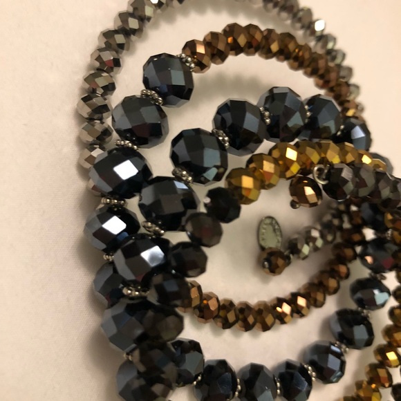 Multi Jeweled bangle bracelet - Picture 10 of 15